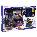 Veľká policajná sada pre malého policajta modro-čierna